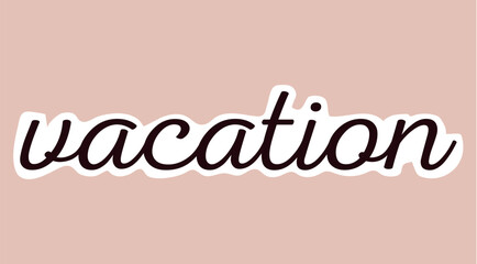 Sticker with text of colorful set. The 