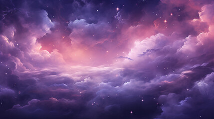 Naklejka na ściany i meble A purple and pink space backdrop