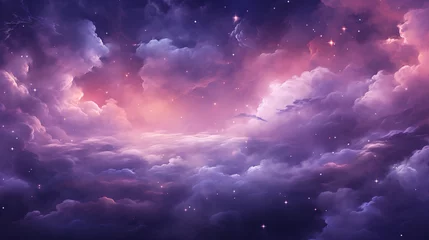 Foto op Canvas A purple and pink space backdrop © Rimsha