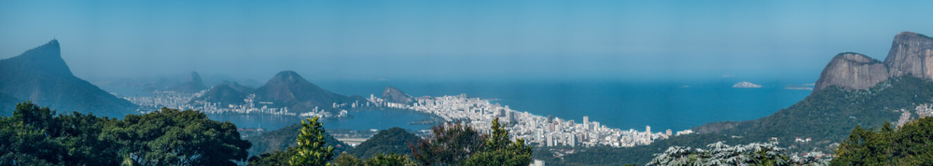 Fototapeta na wymiar Panoramic View of Rio de Janeiro from a High Vantage Point