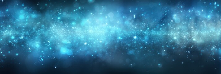 Fototapeta premium minimalistic effect blur on dark starry blue background with space for text dust blue particles illustration. concept backgrounds, wallpapers, blue, stars