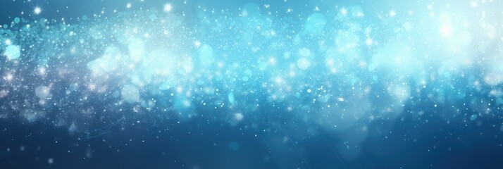 minimalistic effect blur on dark starry blue background with space for text dust blue particles illustration. concept backgrounds, wallpapers, blue, stars