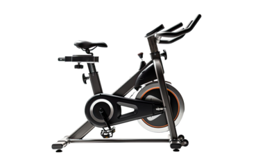 stationary exercise bike on a White or Clear Surface PNG Transparent Background