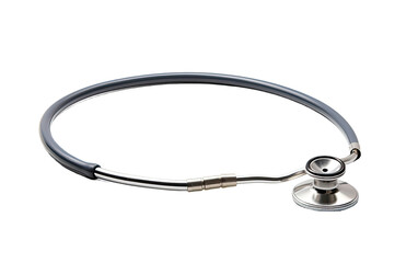 Doctor Stethoscope on a White or Clear Surface PNG Transparent Background