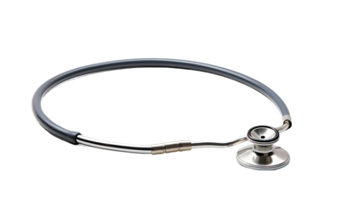 Doctor Stethoscope on a White or Clear Surface PNG Transparent Background