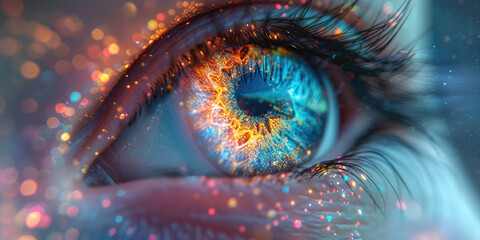 Abstract high tech eye concept