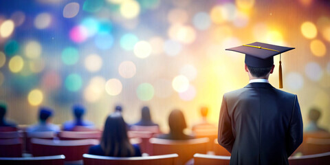 abstract blurred background of educational theme