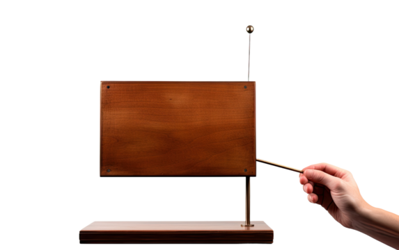 Theremin antenna on a White or Clear Surface PNG Transparent Background