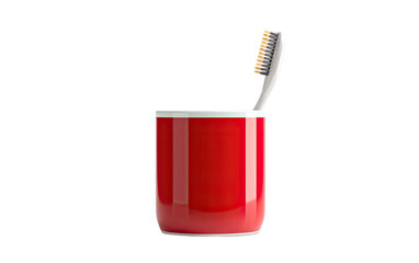 Toothbrush Holder on a White or Clear Surface PNG Transparent Background