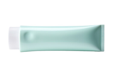 Toothpaste Tube Closeup on a White or Clear Surface PNG Transparent Background