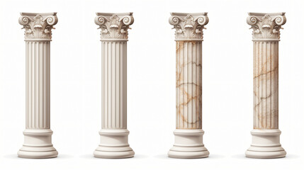 Ancient marble columns - obrazy, fototapety, plakaty