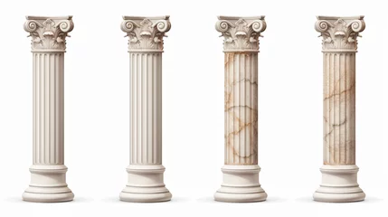 Deurstickers Ancient marble columns © Rimsha