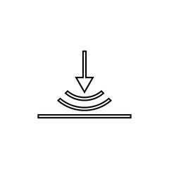 Tension Icon. Rigidity, Traction Symbol - Vector. 
