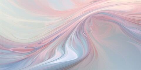 Obraz premium abstract pastel light pink, cream and light blue background with waves, wallpaper, digital background,