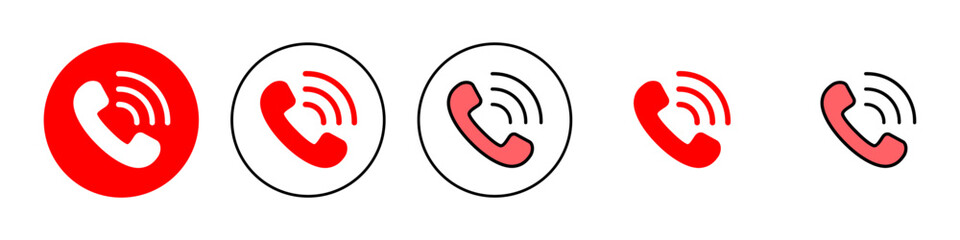 Call icon set illustration. telephone sign and symbol. phone icon. contact us
