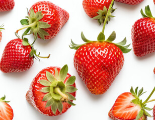 strawberry isolated on white