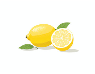 lemon isolated on white