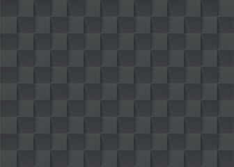 Black tile geometric seamless pattern. Texture interior wall panel