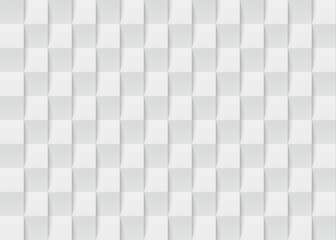 White tile geometric seamless pattern. Texture interior wall panel