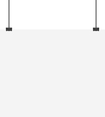 게시판 이미지 사무용 클립으로 고정한 종이