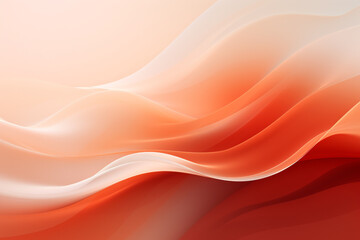Abstract futuristic background with red wave shapes. Visualization of motion waves. Wallpaper or backdrop for modern projects