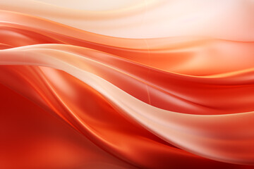 Abstract futuristic background with red wave shapes. Visualization of motion waves. Wallpaper or backdrop for modern projects