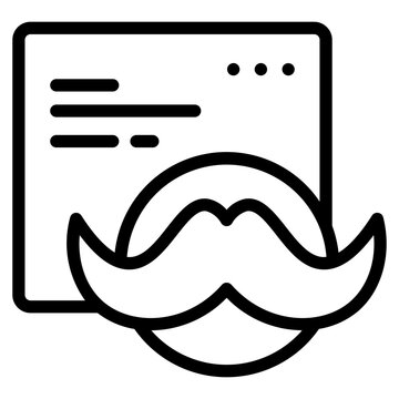 mustache line