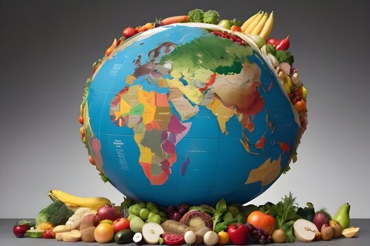 vegetables and fruits depicts global food crisis