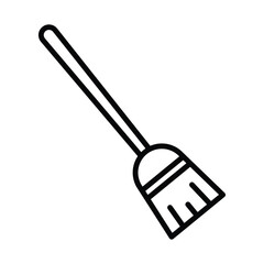 Broom icon vector on trendy design