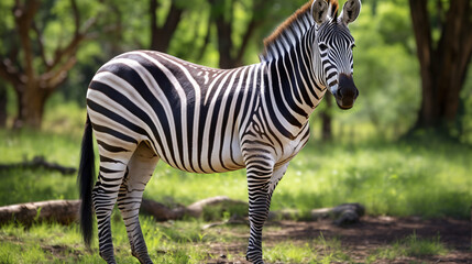 Fototapeta na wymiar Male Grevys zebra