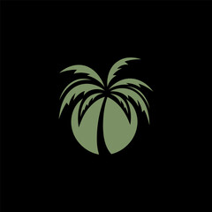 Fototapeta na wymiar Coconut logo design vector template
