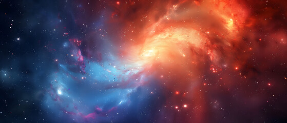 Mystical beautiful space. Unforgettable diverse space background , Spiral galaxy in deep space - obrazy, fototapety, plakaty
