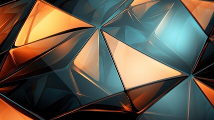Abstract Shimmering Geometric Shapes Resembling Metallic Origami Artwork, background