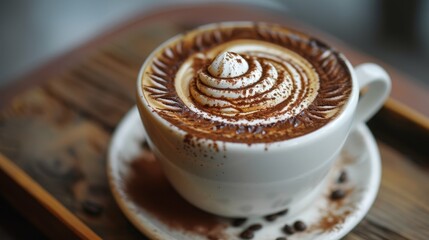 Chocolate shape Coffee Cafe Latte Art,