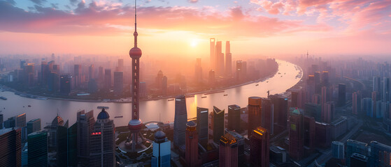 Night of Lujiazui,Shanghai