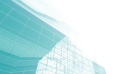 Obraz premium Perspective view of modern architecture 3d illustration