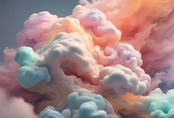 abstract organic cloud shaped