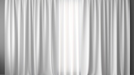 A black and white photo of a curtain. Suitable for interior design projects