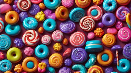 Candy seamless pattern.