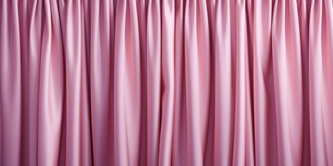 Close-up view of pink curtains, perfect for adding a touch of color and elegance to any room