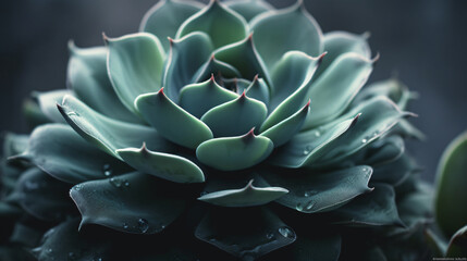 close-up images of the pristine rosettes of succulents.