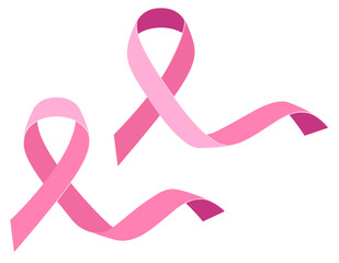 pink ribbon breast cancer awareness stock vector illustration