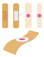 medical plaster for sealing the wounds stock vector illustration