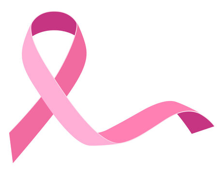 pink ribbon breast cancer awareness stock vector illustration