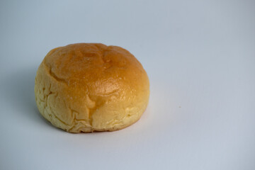 Round bread is ready to be eaten as a snack to accompany coffee
