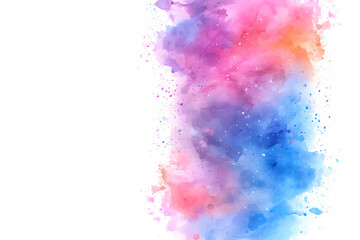 Dreamy pink and purple ink merging in water.