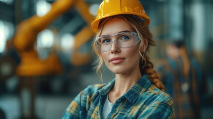 Construction women engineer portait