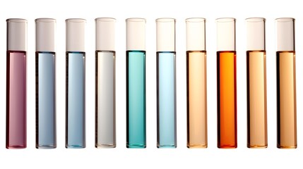 Obraz premium Labatory tubes, transparent background