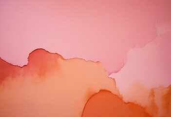 Soft blush color paint over a white background