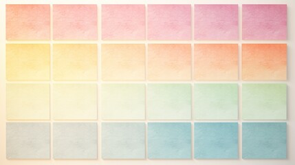 Pastel Colored Tiles in a Gradient Formation on a Neutral Background. Wallpaper, backdrop.